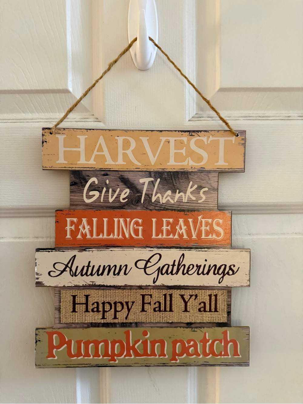 Autumn Harvest Wall Hanging Sign